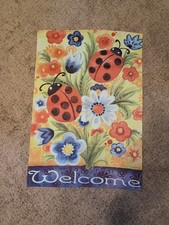 Doação de biblioteca grande 2x3 pés bandeira de jardim, flores joaninhas bem-vindas comprar usado Doação de biblioteca grande 2x3 pés bandeira de jardim, flores joaninhas bem-vindas comprar usado  Enviando para Brazil