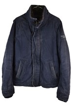 Usado, Jaqueta masculina Abercrombie & Fitch Sherpa forrada Anorak lona algodão azul tamanho P comprar usado  Enviando para Brazil