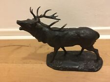 Hirsch skulptur bronze gebraucht kaufen  Essen