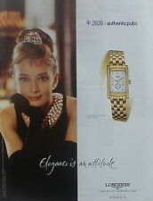 Publicite longines montre d'occasion  Cires-lès-Mello