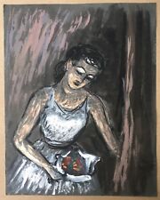 Gouache originale portrait d'occasion Gouache originale portrait d'occasion  Paris II