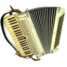 Teclas de acordeão Masterfonic 120 baixos 41 agudos 2 registros Itália vintage década de 1940 comprar usado  Enviando para Brazil