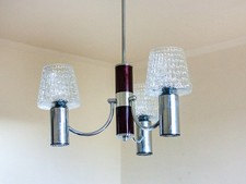 Lustre chrome verre d'occasion  Chamberet