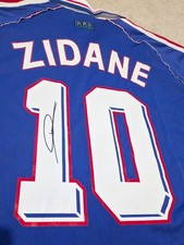 Zidane signed shirt for sale  RUGBY