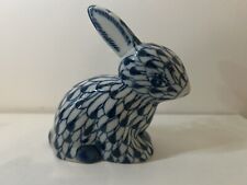 Rabbit ceramic blue for sale  CAMBRIDGE