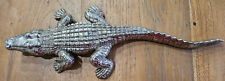 Krokodil deko silber gebraucht kaufen  Leverkusen