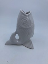 White fish vase. for sale  Leominster