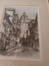 Riginal radierung rothenburg gebraucht kaufen  Uffenheim