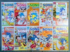 Sonic The Hedgehog Vintage Quadrinhos Lote 10 Edições BANCAS DE JORNAL #1 Edições Aparições, usado comprar usado  Enviando para Brazil