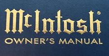 Mcintosh owner manuals for sale  Vestal