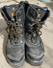 Botas de trabalho masculinas CATERPILLAR CAT Supremacy 10 biqueira de segurança preta acesso com zíper comprar usado  Enviando para Brazil