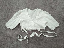 Blusa Abercrombie & Fitch Feminina Grande Envoltório em torno de Ilhós Cropped Casual Boho comprar usado  Enviando para Brazil