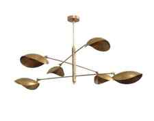 Candelabro Sputnik pingente curvo luz meados do século moderno latão bruto, usado comprar usado  Enviando para Brazil