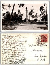 Cartão postal fotográfico RPPC Juarez Square Veracruz México comprar usado  Enviando para Brazil