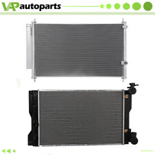 Conjunto de radiador e condensador CA de alumínio Toyota Corolla 2009 2010-2017 comprar usado  Enviando para Brazil
