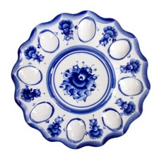 Gzhel egg dish for sale  Brooklyn