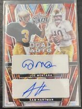 2024 Leaf Metal Football Dual Auto Fire Wave Auto 2/3 Joe Montana/Sam Hartman comprar usado  Enviando para Brazil