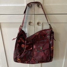 Bolsa carteiro Gap vintage flor vermelha Y2K boho floral estilo diário, usado comprar usado  Enviando para Brazil