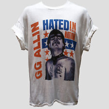 Camiseta GG Allin Hardcore Punk Rock show pôster unissex gráfica P-2XL comprar usado  Enviando para Brazil