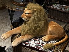 Pelúcia de leão grande KELLYTOY 17"X 33"-Muito bom companheiro! comprar usado  Enviando para Brazil