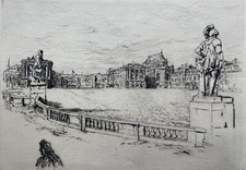 Pointe sèche signée d'occasion  Paris XI