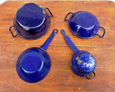 Dînette émaillée bleu d'occasion  France