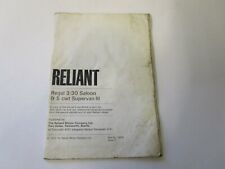 Reliant regal saloon for sale  WAKEFIELD