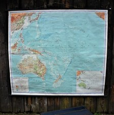 Vintage oversized map for sale  TORQUAY