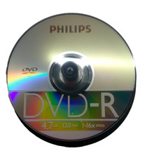 25 DVD-R Philips Silver AZO 4,7GB 16X 120 min Cake Box 1-16x speed, usado comprar usado  Enviando para Brazil