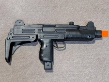 1984 Remco Electronic Kick Action Uzi 9mm arma de brinquedo automática com som não testado comprar usado  Enviando para Brazil