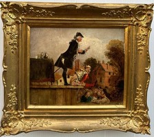 Antique painting georgian for sale  HASSOCKS