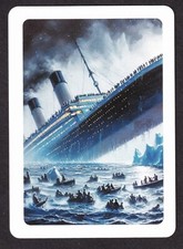 Usado, 1 CARTÃO DE BARALHO MODERNO AMPLO O NAUFRÁGIO DO NAVIO DE CRUZEIRO TITANIC comprar usado  Enviando para Brazil