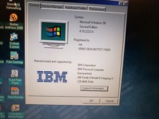 Vintage IBM Thinkpad T21 Laptop PIII 750MHz 128MB 10GB Fábrica Win98-SE **Testado comprar usado  Enviando para Brazil