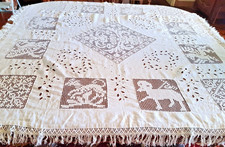 Nappe xxe brodée d'occasion  Château-du-Loir