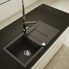 Granitspüle waterfall schwarz gebraucht kaufen  Wittichenau