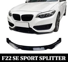 Usado, BMW 2 Series F22 F23 preto brilhante divisor frontal spoiler labial SE Sport 2013-2021 comprar usado  Enviando para Brazil
