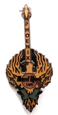 Usado, Broche de guitarra Hard Rock Cafe Phoenix design de chama de pássaro fogo tema música rock HRC AZ comprar usado  Enviando para Brazil
