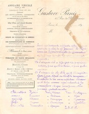 1890 annuaire vinicole d'occasion  France