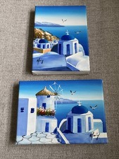 Santorini oil painting for sale  Royal Oak