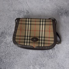 Burberry Torba na ramię Mała Wielokolorowa Płótno / Skóra Vintage Luksusowa na sprzedaż  PL