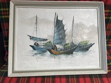 Vintage signed oil for sale  PLYMOUTH