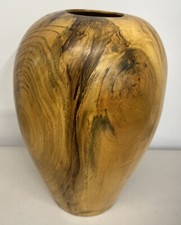 Vaso de madeira artesanal exclusivo 10” madeira virada 1 peça 2012 decoração para casa arte Texas comprar usado  Enviando para Brazil