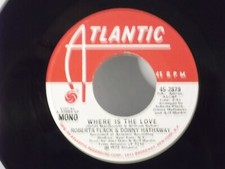 Usado, Roberta Flack & Donny Hathaway,Atlantic,"Where Is The Love"US,7" 45,1972 PROMO,M comprar usado  Enviando para Brazil