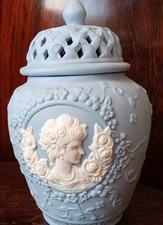 Jasperware style pot for sale  BLACKPOOL