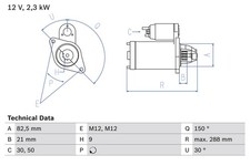Bosch anlasser starter gebraucht kaufen  Oberlungwitz