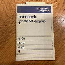 Perkins 4.108 4.107 4.99 MANUAL DO MOTOR DIESEL MANUAL DE OPERAÇÃO E MANUTENÇÃO comprar usado  Enviando para Brazil