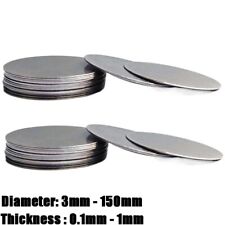 Usado, Ultradünn Edelstahl A2 Ronden Scheibe Rund Laser Blech Platte Blank Metallplatte comprar usado  Enviando para Brazil