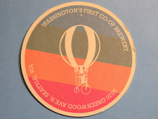 Beer Pub Coaster: BICICLETA VOADORA Cooperative Brewery ~ Seattle, WA ~ Balloon Bike comprar usado  Enviando para Brazil