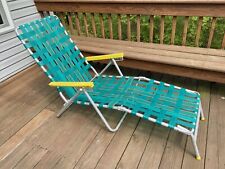 Vintage aluminum chaise d'occasion  Expédié en Belgium