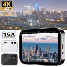 Câmera digital 4K HD lente tripla zoom 16X tela sensível ao toque reprodutor de música filmadora comprar usado  Enviando para Brazil